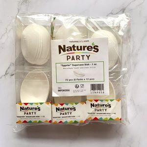 Egg Shaped Sugarcane Dishes - 1oz size